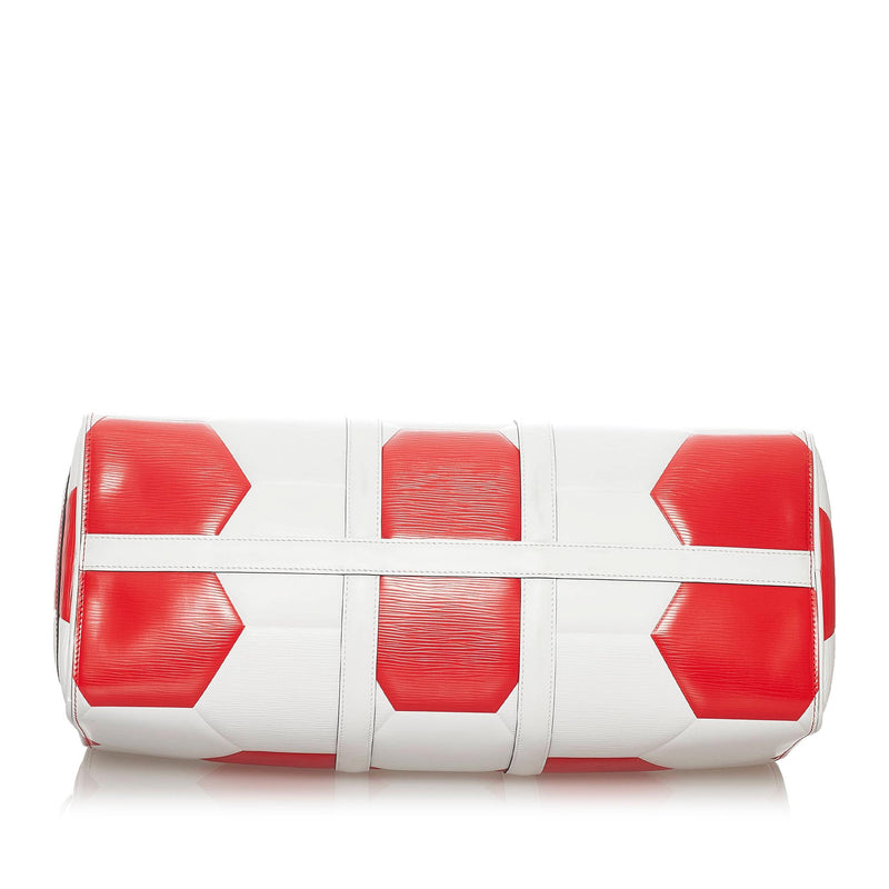 Louis Vuitton FIFA World Cup Red, White & Blue Leather Keepall Bandouliere  50 QJBITY10MB002