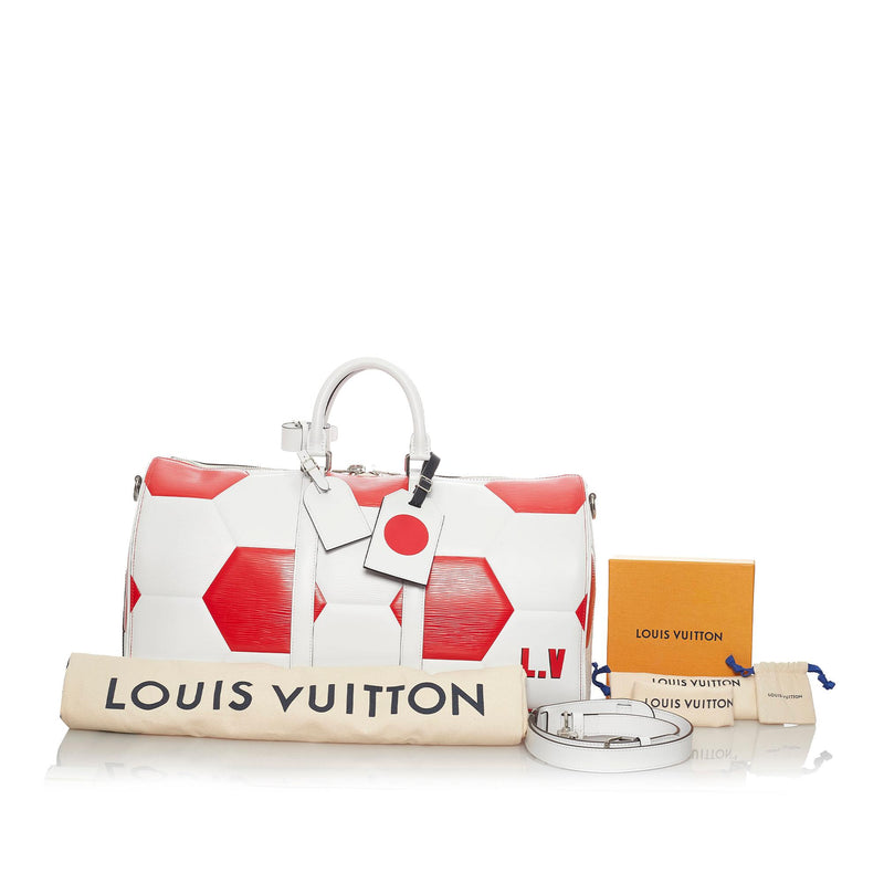 Travel Bag Louis Vuitton EPI FIFA World Cup Keepall 50 Bandouliere M52187