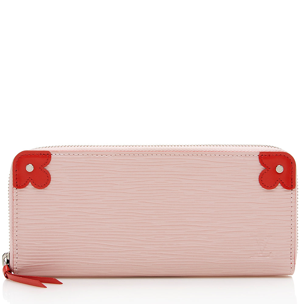 Louis Vuitton Epi Leather Blooming Corners Clemence Wallet - FINAL SALE (SHF-17232)