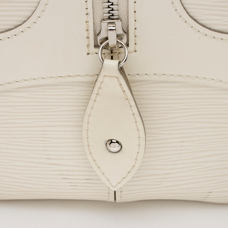 Louis Vuitton Bowling Montaigne pm Cream Leather ref.417742 - Joli Closet
