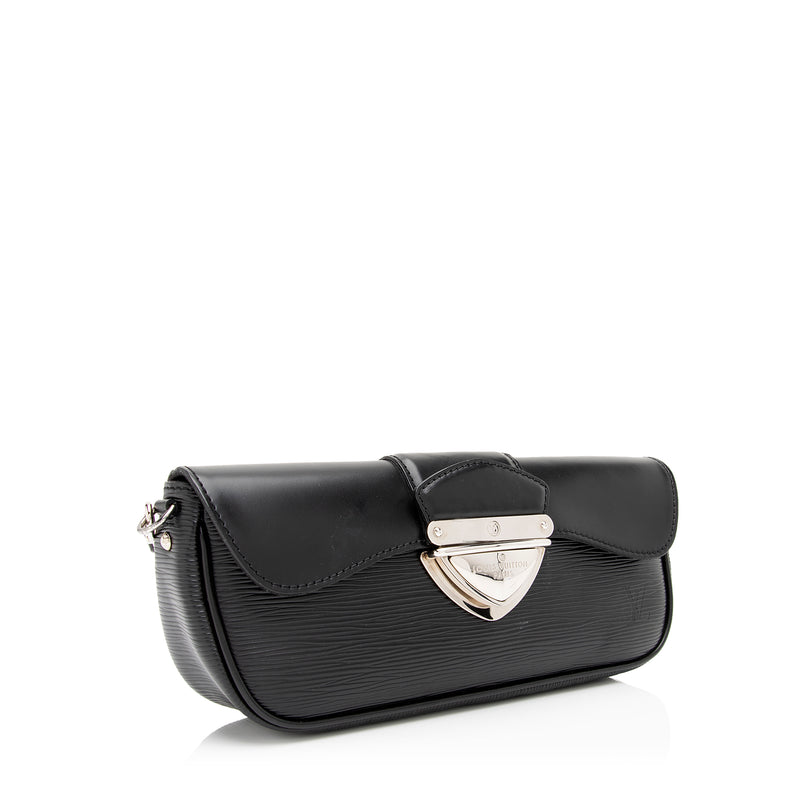 Louis Vuitton, Bags, Epi Leather Montaigne Clutch Blanc