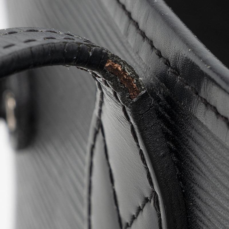 LOUIS VUITTON Neverfull MM Epi Leather Black Shoulder Tote Bag M40932