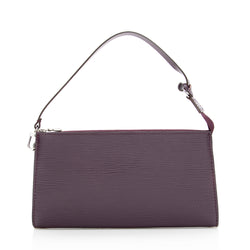 Louis Vuitton - Authenticated Pochette Accessoire Handbag - Leather Purple Plain for Women, Very Good Condition