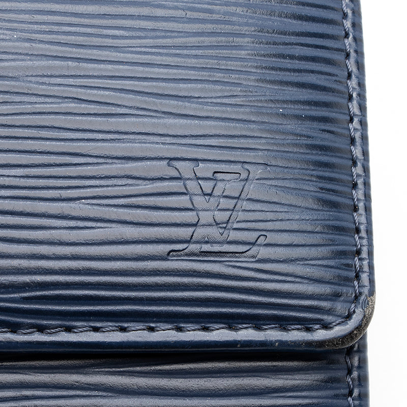 Louis Vuitton Denim Epi Leather Sarah Wallet Louis Vuitton