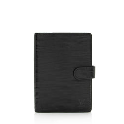 Louis Vuitton Ring Agenda Cover Epi Leather GM Black