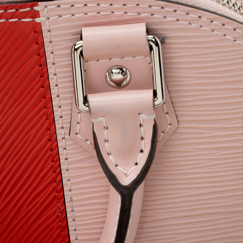 Louis Vuitton Alma Small Model Handbag in Brown EPI Leather