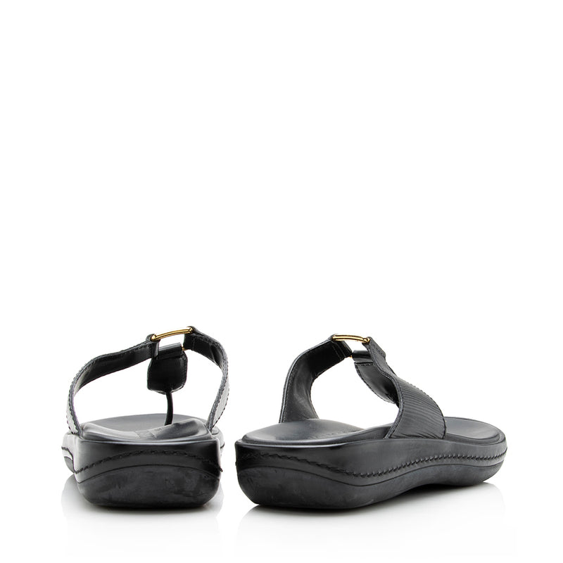 Louis Vuitton Epi Leather Thong Sandals - Size 6.5 / 36.5 (SHF-15097) –  LuxeDH