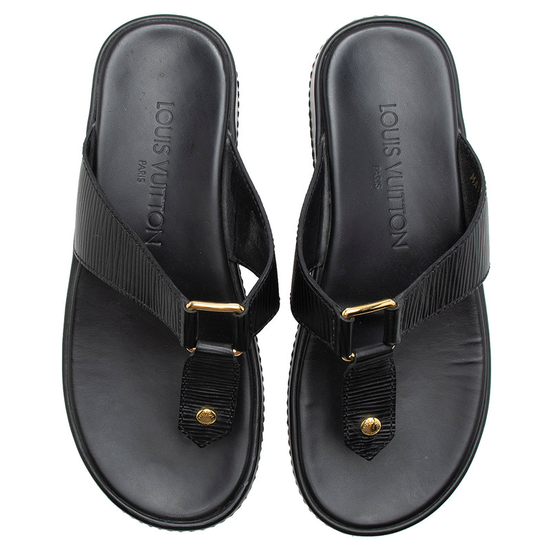 Louis Vuitton Epi Leather Thong Sandals - Size 6.5 / 36.5 (SHF