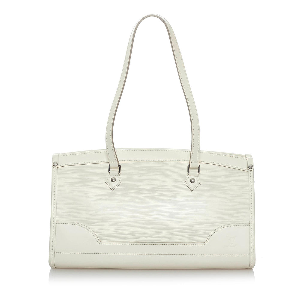 Louis Vuitton - Authenticated Madeleine Handbag - Leather White Plain for Women, Very Good Condition