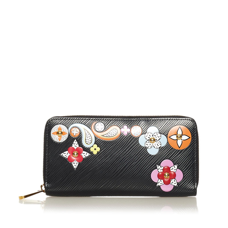 lv flower wallet