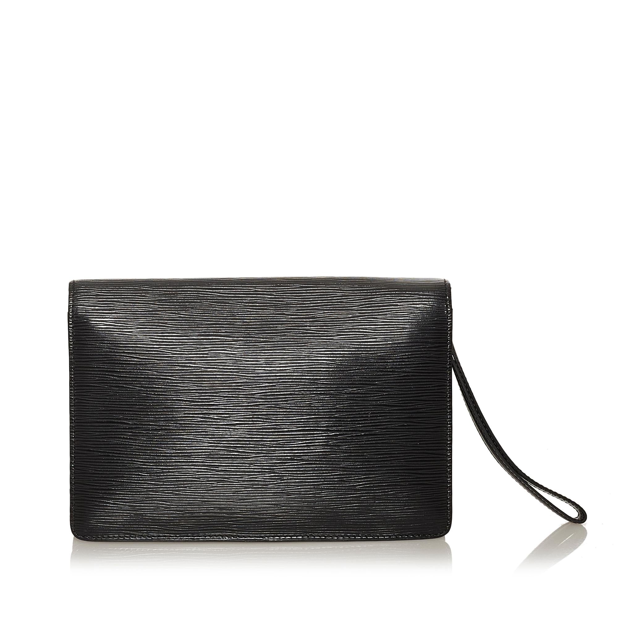 Louis Vuitton Epi Pochette Sellier Dragonne (SHG-28675)