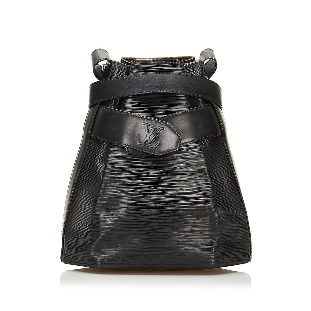Louis Vuitton Black Epi Leather Sac D'Epaule GM Bag