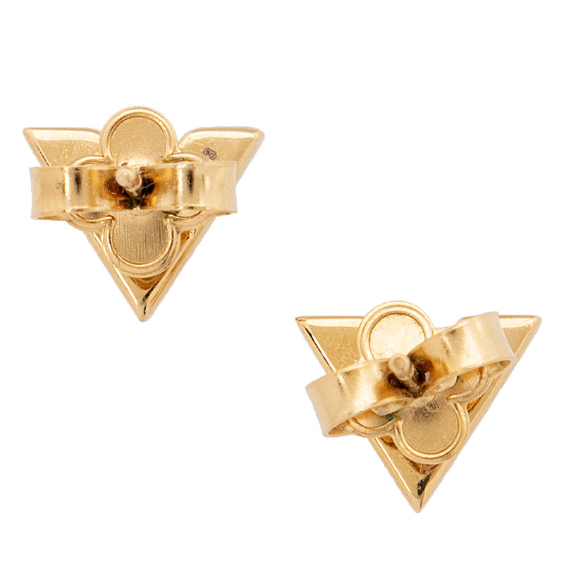 lv gold stud earrings