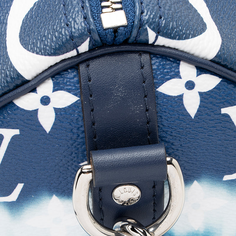 Louis+Vuitton+Escale+Keepall+50+Duffle+Bag+M45117+Blue+Giant+Monogram+Auth  for sale online