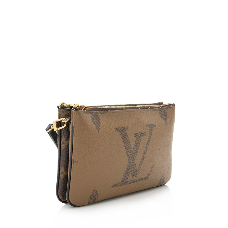 Louis Vuitton® Double Zip Pochette  Louis vuitton, Small leather goods,  Vuitton