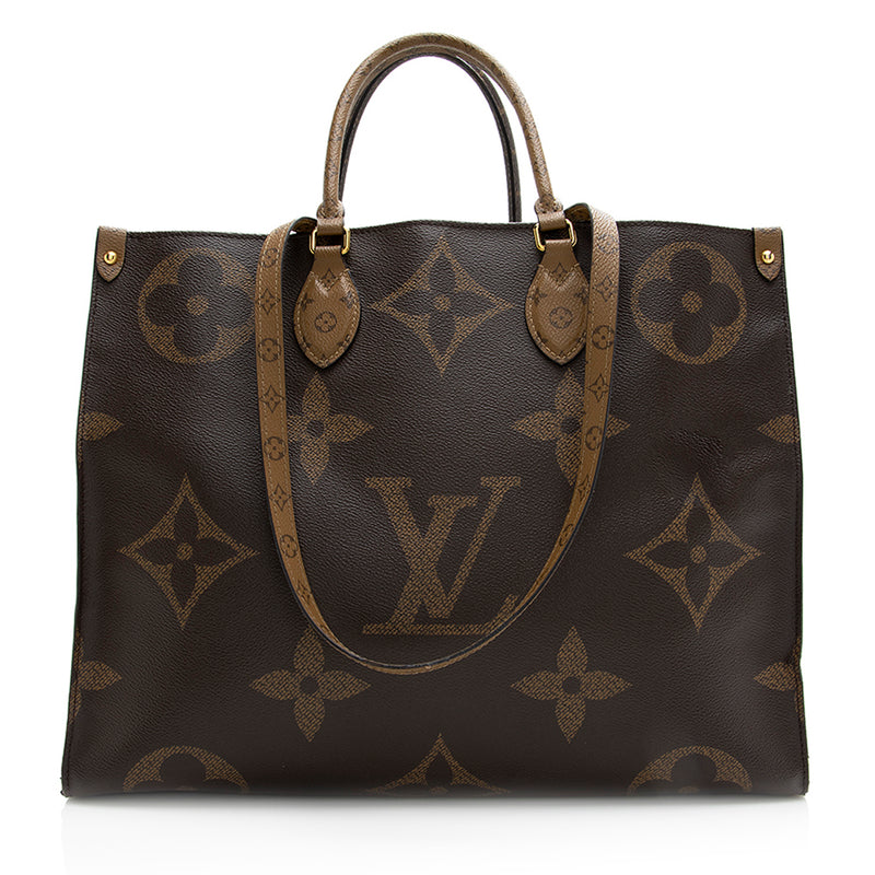 Louis Vuitton Giant Monogram Canvas Onthego GM Tote (SHF-21562) – LuxeDH