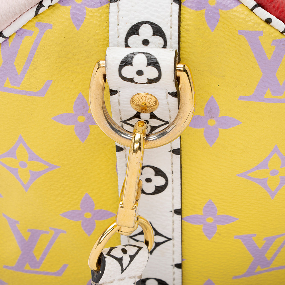 Louis Vuitton Giant Monogram Speedy Bandouliere 30 Satchel (SHF-20183)