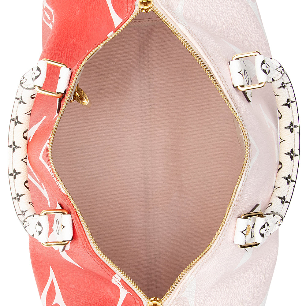 Louis Vuitton Giant Monogram Speedy Bandouliere 30 Satchel (SHF-20183)