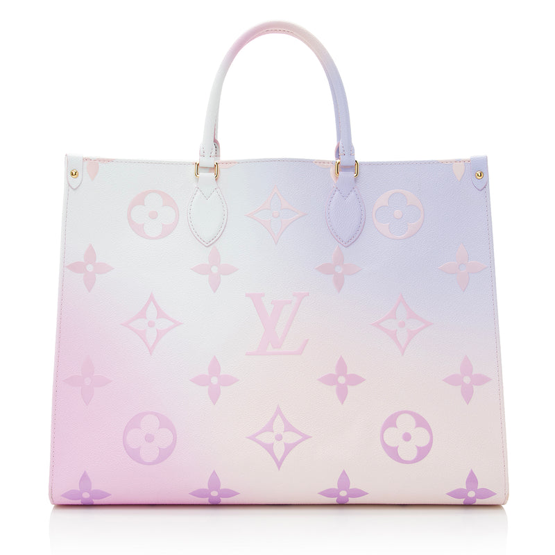 pink louis vuitton on the go