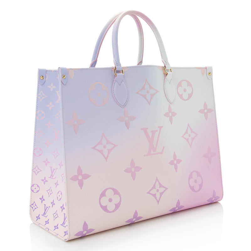 louis vuitton on the go tote pink