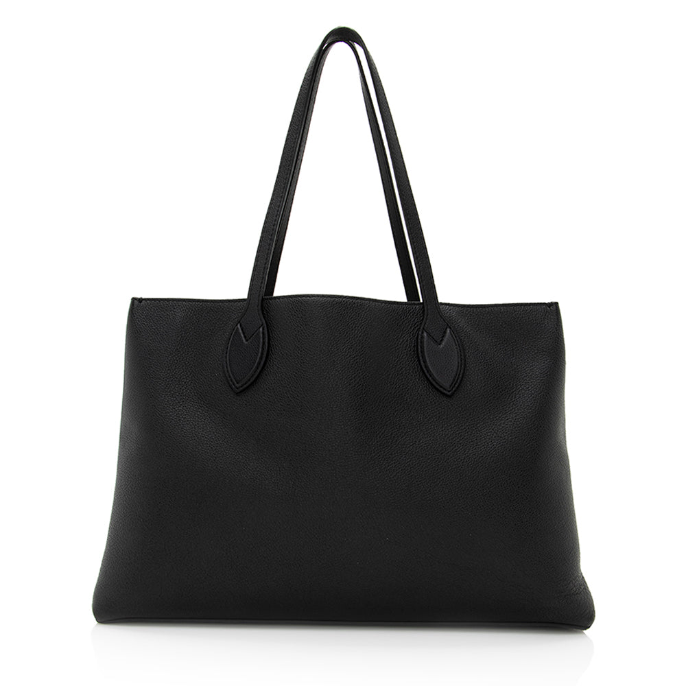 Louis Vuitton Grained Calfskin Lockme Shopper Tote - FINAL SALE (SHF-20058)