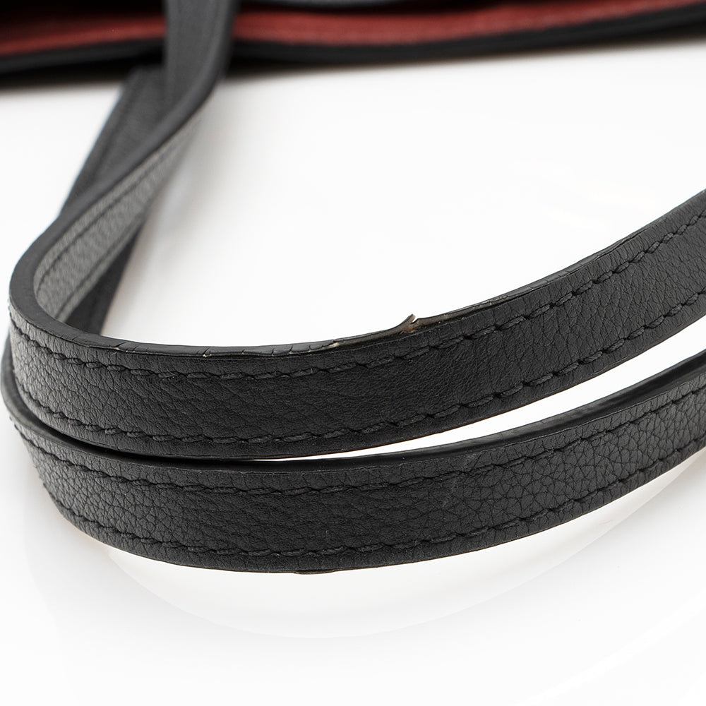 Louis Vuitton Grained Calfskin Lockme Shopper Tote - FINAL SALE (SHF-20058)