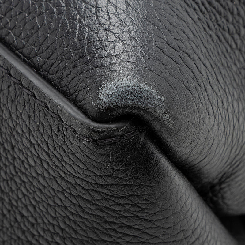 Louis Vuitton Kaki Calfskin Leather Lockme Shopper Tote Bag