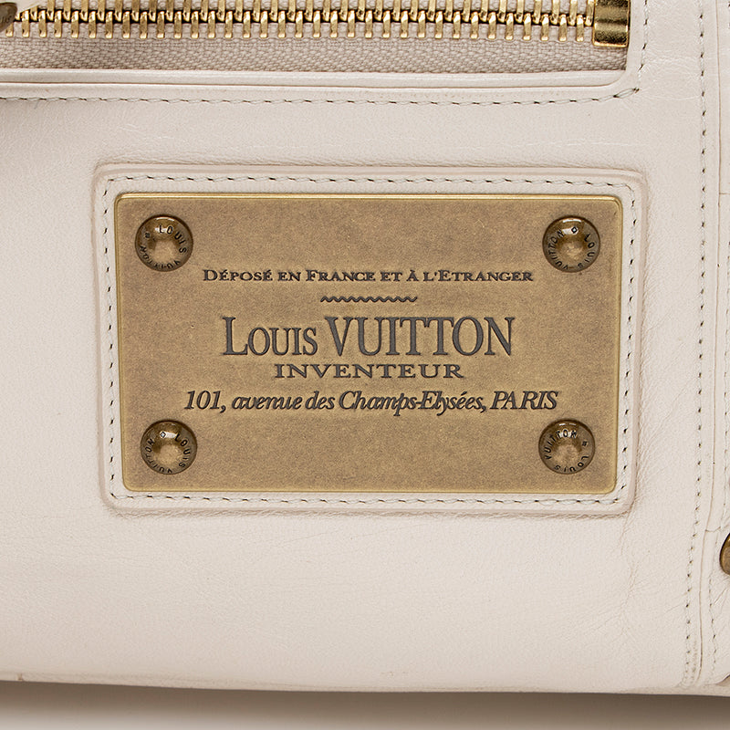 Louis Vuitton Leather Limited Edition Riveting Satchel - FINAL
