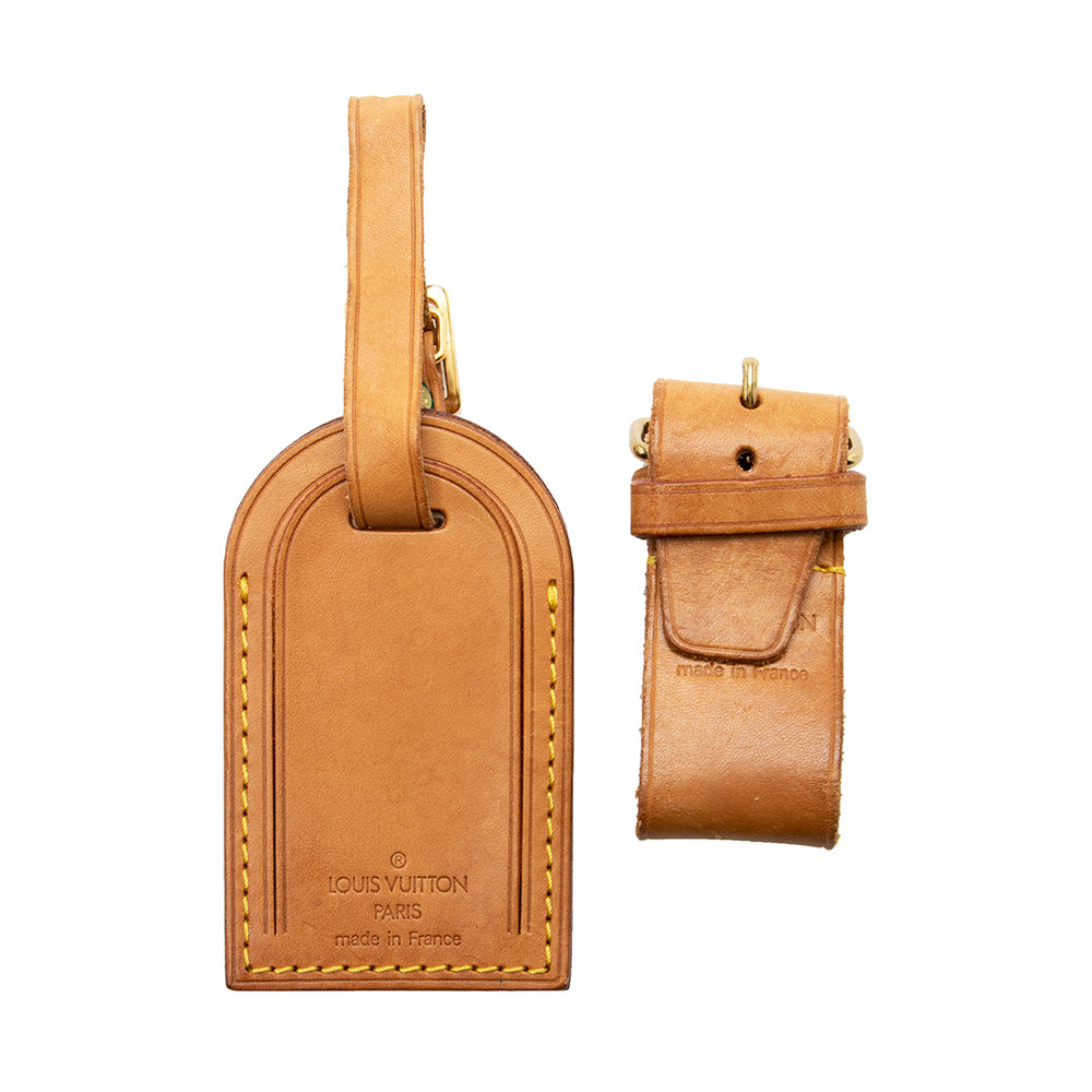 Louis Vuitton Leather Luggage Tag (SHF-22483) – LuxeDH