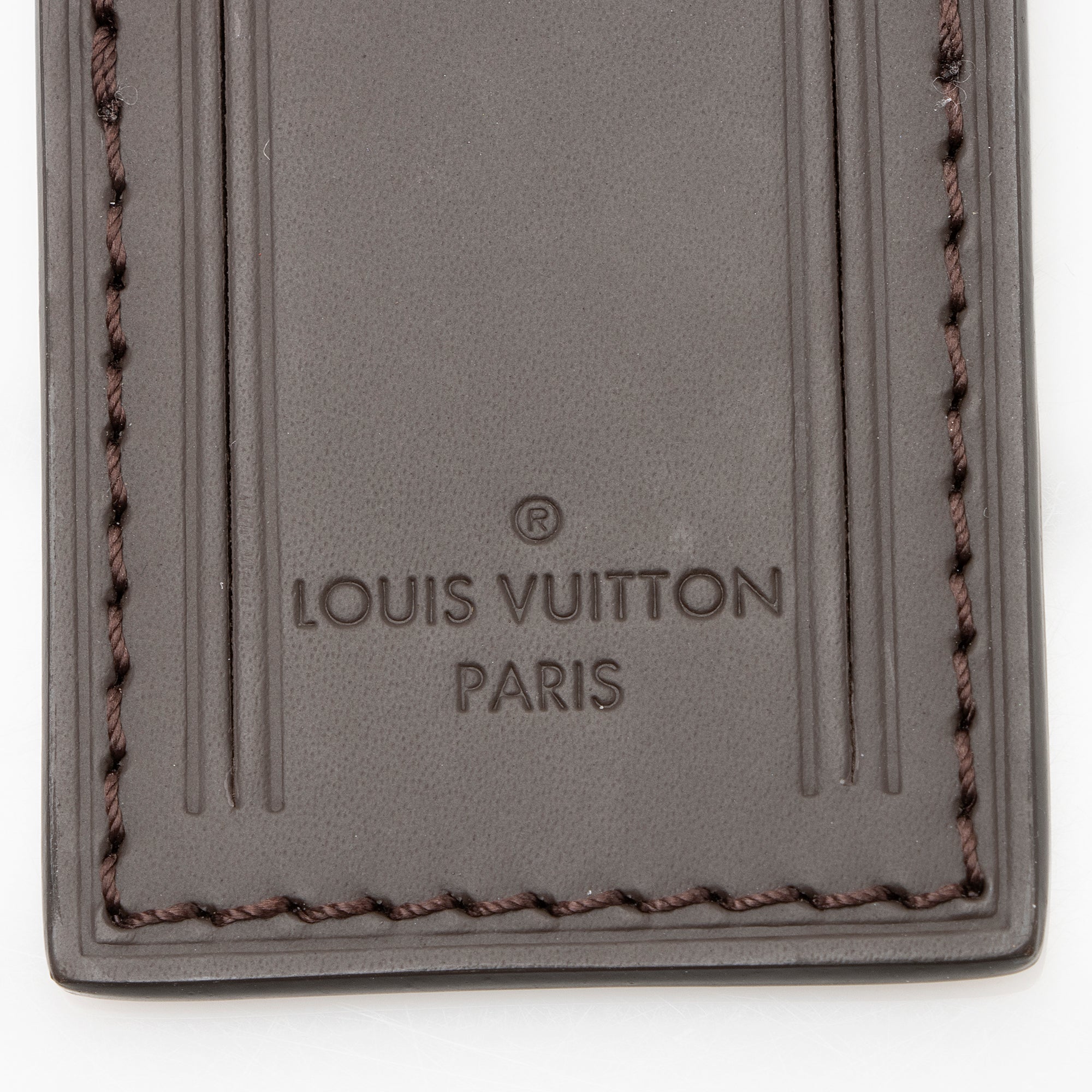 Louis Vuitton Leather Luggage Tag (SHF-22233)