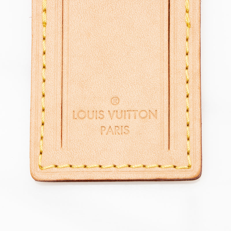 Louis Vuitton Leather Luggage Tag and Handle Fastener (SHF-19203) – LuxeDH