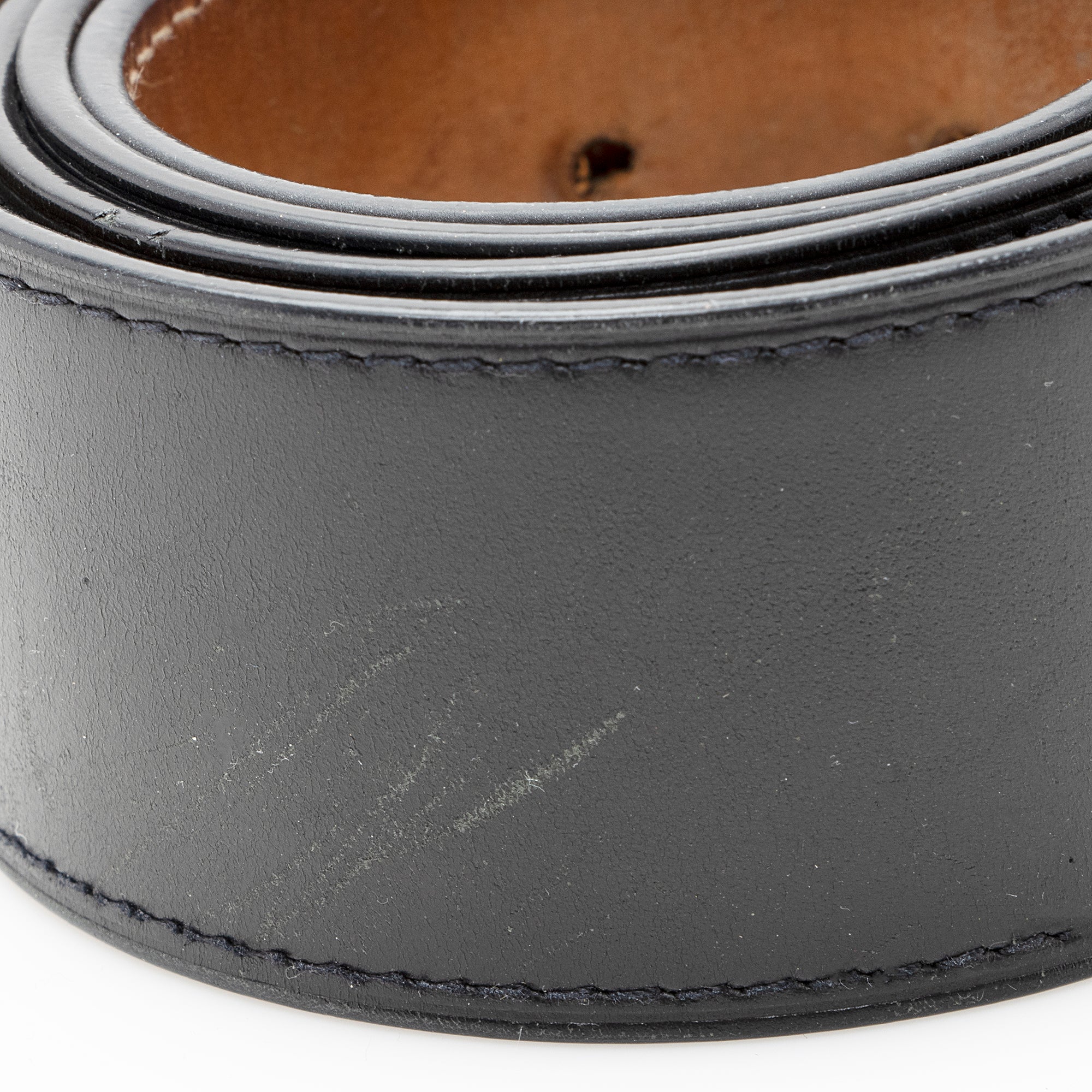 Louis Vuitton Leather Travelling Requisites Belt - Size 34 / 85 (SHF-22260)
