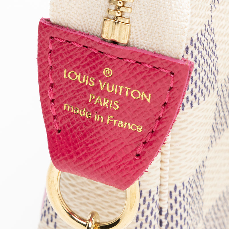Louis Vuitton Lmd Ed Damier Azur Animation Hollywood Mini Pochette Accessoires (SHF-20665)