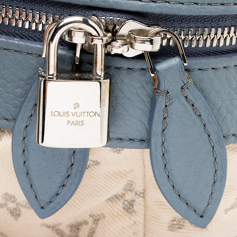 Louis Vuitton Limited Edition Blue Monogram Denim Speedy Round Bag - FINAL SALE (SHF-19800)