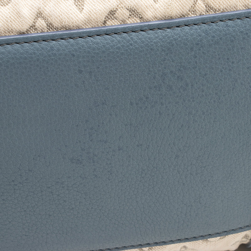Louis Vuitton Limited Edition Blue Monogram Denim Speedy Round Bag - FINAL SALE (SHF-19800)