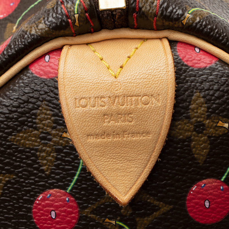 Louis Vuitton Limited Edition Cerises Speedy 25 Satchel (SHF-22166)