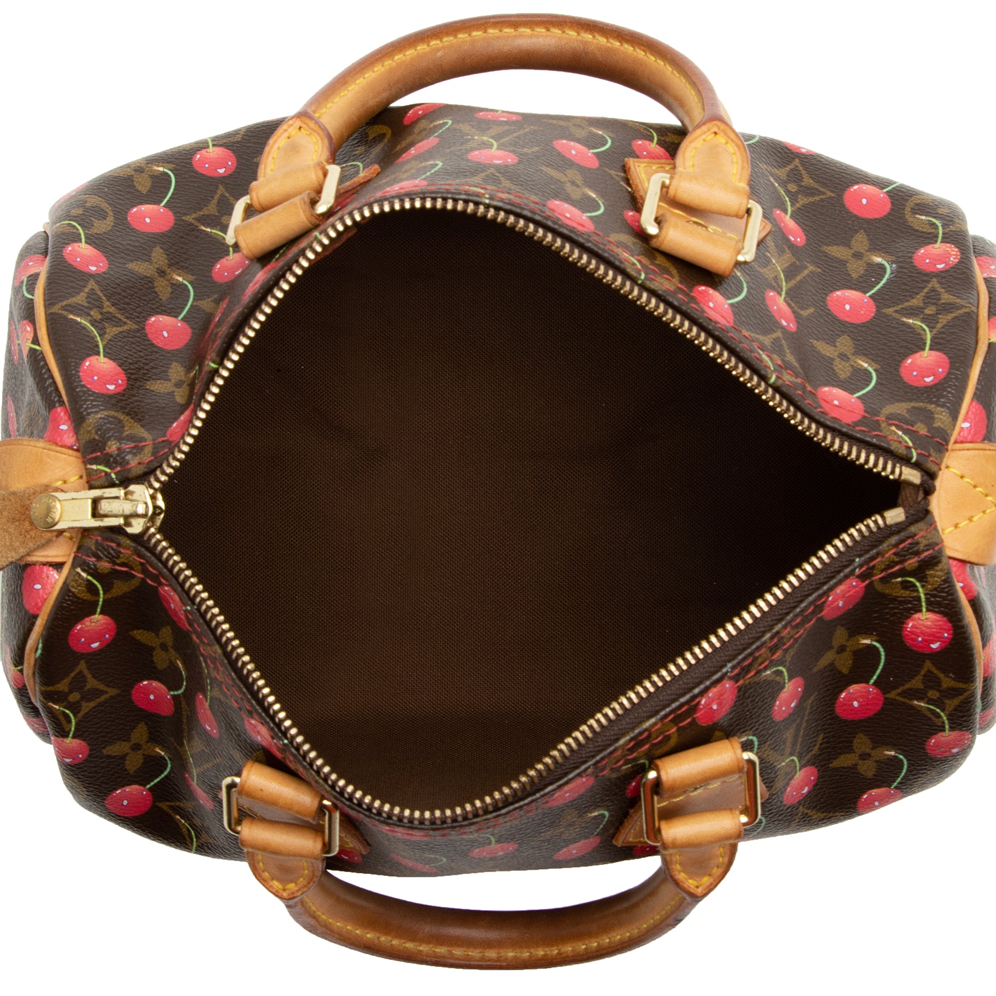 Louis Vuitton Limited Edition Cerises Speedy 25 Satchel (SHF-22619)