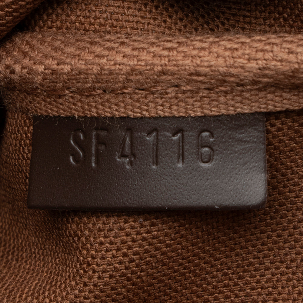 Louis Vuitton Limited Edition Damier Ebene Animation Mini Pochette (SHF-14837)