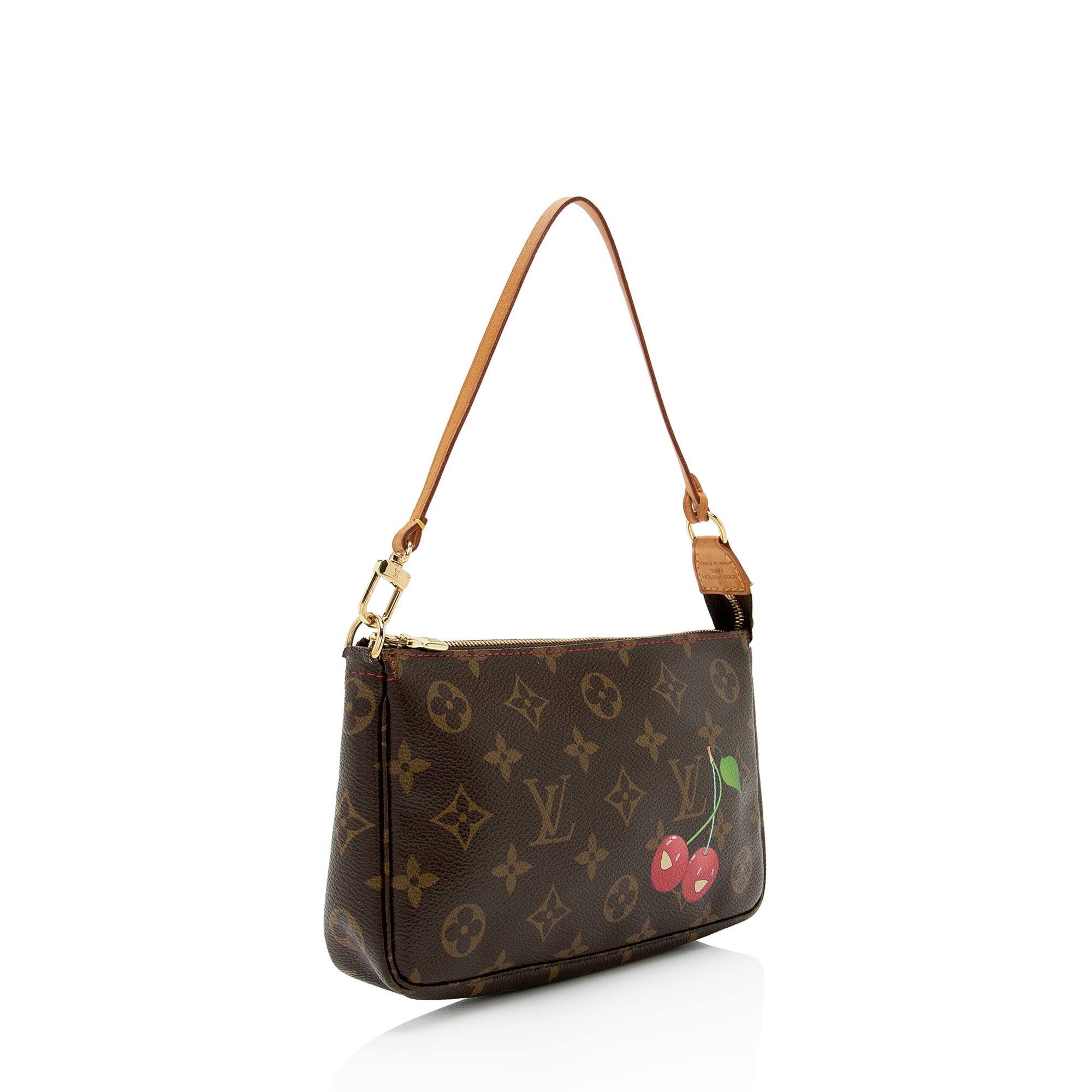 Louis Vuitton Limited Edition Monogram Canvas Cerises Pochette Accessoires (SHF-LtEMPw)