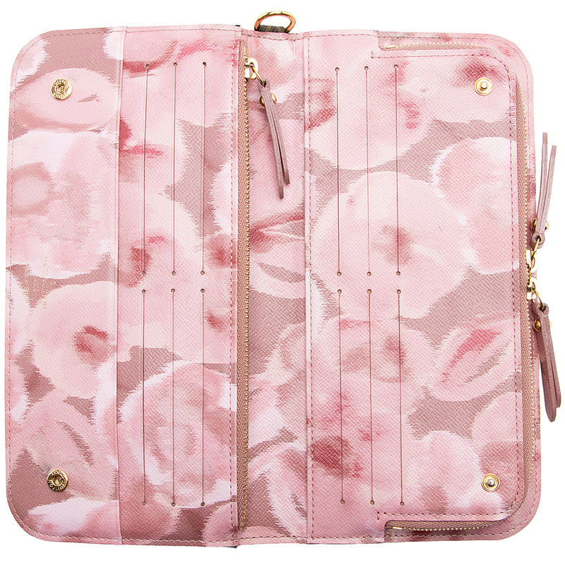 Louis Vuitton, Bags, Louis Vuitton Monogram Vernis Ikat Flowers Zippy  Wallet Pink