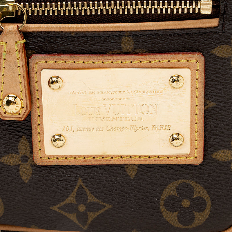 lv bag with gold plate