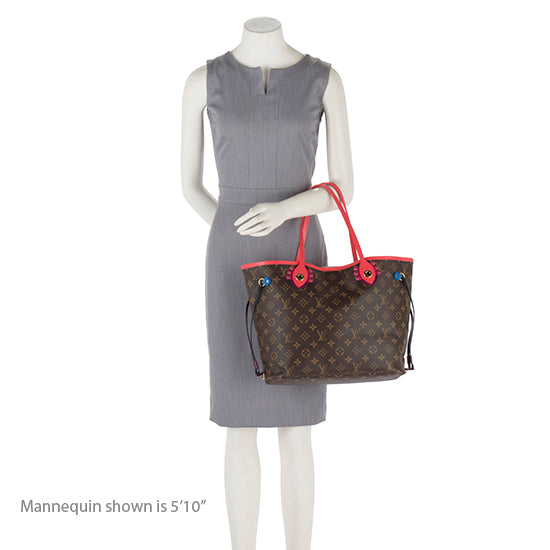 Louis Vuitton Limited Edition Monogram Canvas Totem Neverfull MM Tote (SHF-16110)