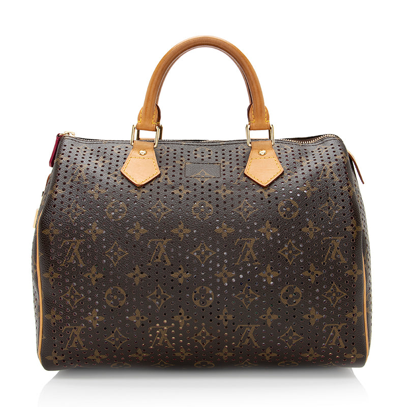 Louis Vuitton Limited Edition Monogram Canvas Perforated Speedy 30