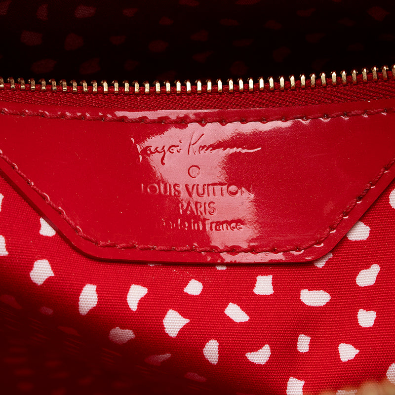 Louis Vuitton Limited Edition Monogram Vernis Dots Infinity Lockit MM Satchel (SHF-15344)