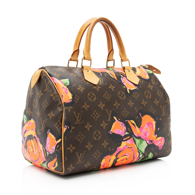 Louis Vuitton Limited Edition Stephen Sprouse Graffiti Monogram Roses  Speedy 30 - SOLD