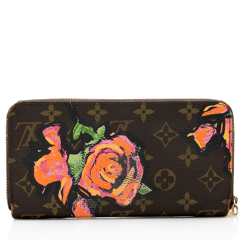 Louis Vuitton Limited Edition Monogram Roses Zippy Wallet (SHF