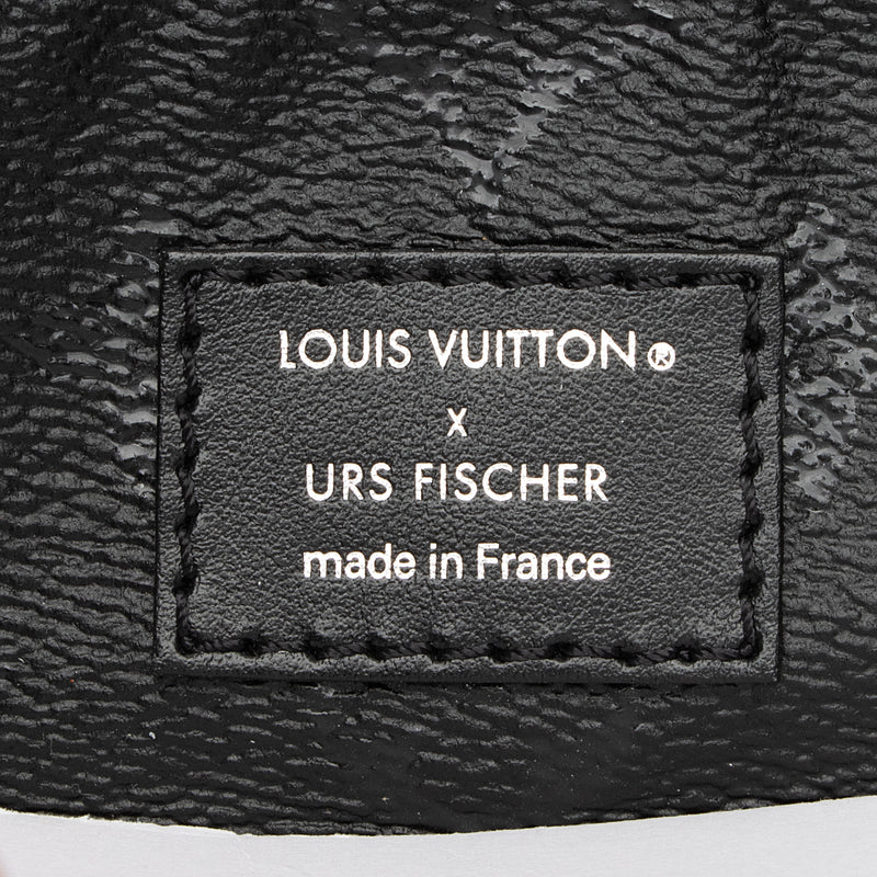 Louis Vuitton Limited Edition Tufted Monogram Canvas Urs Fischer Speedy Bandouliere 25 Satchel (SHF-23866)