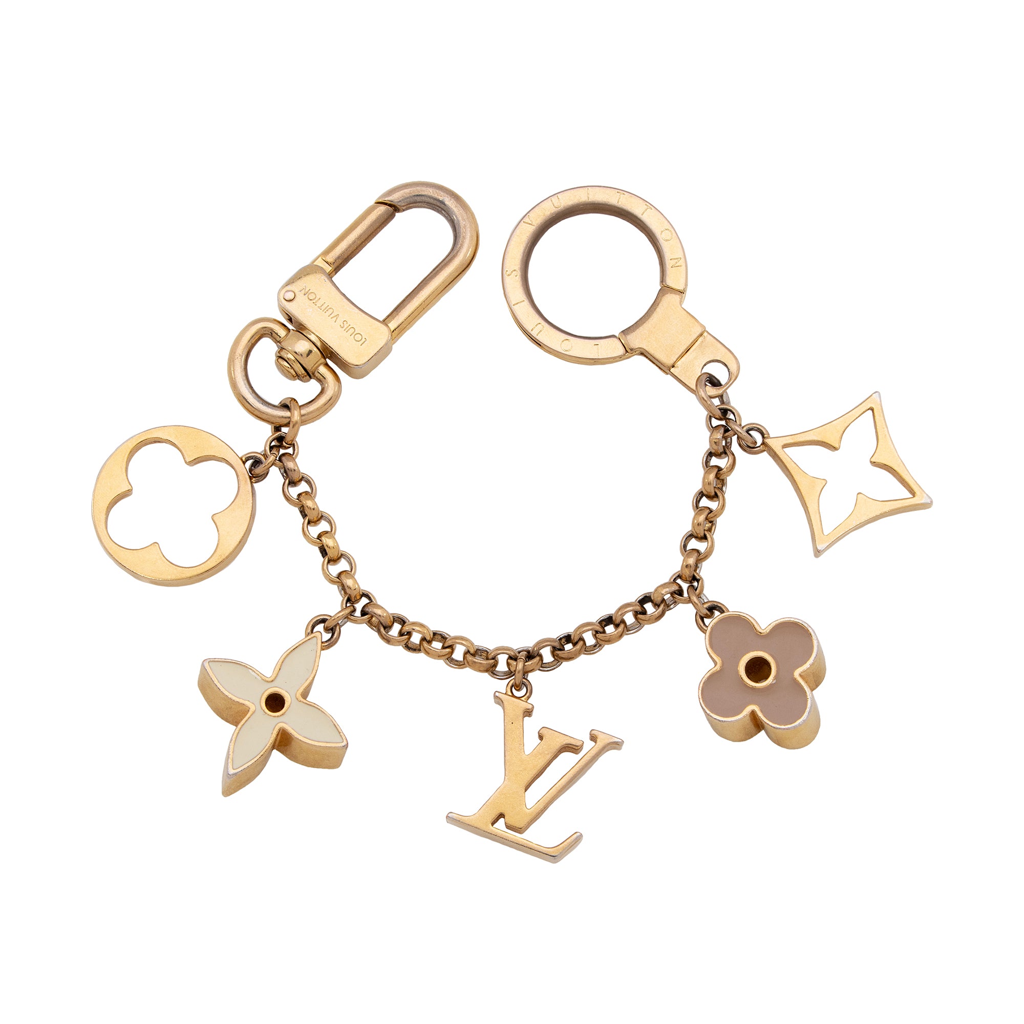 Louis Vuitton Looping Chain Bag Charm (SHF-23181)