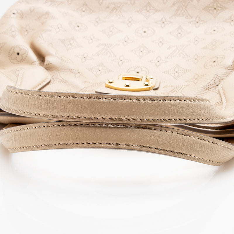 Louis Vuitton Taupe Leather Monogram Mahina Cirrus PM Shoulder Bag