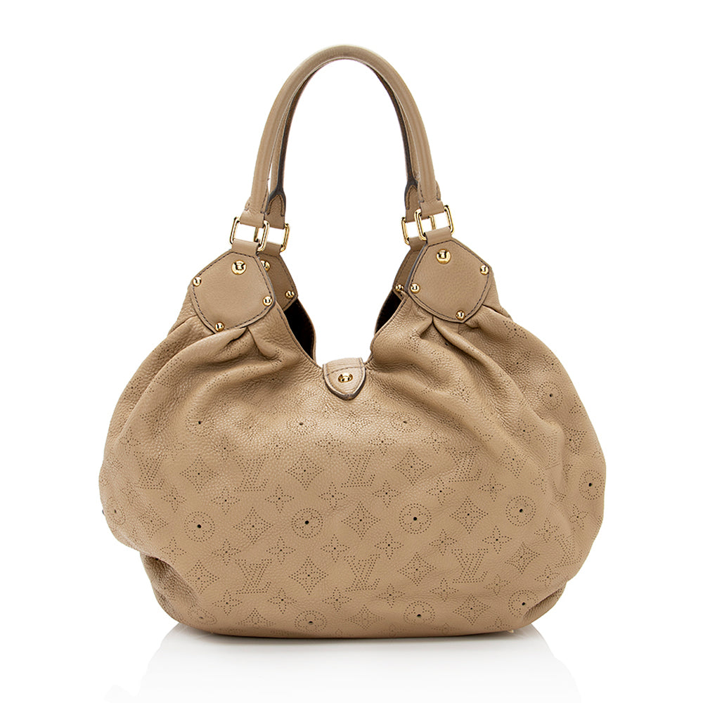 Louis Vuitton Mahina Leather L Hobo (SHF-20688)